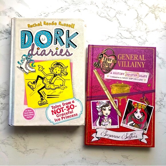 BUNDLE Books Dork Diaries - Ever after High Girl Stories - Picture 1 of 5
